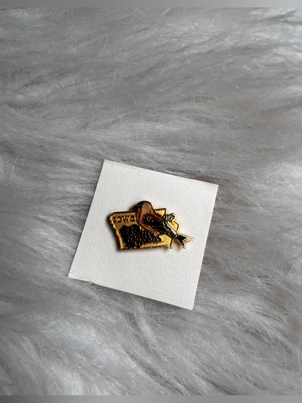 Iowa Goldfinch Bird Enamel Pin Brooch